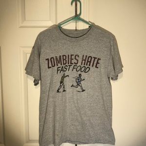 Zombies hate fast food tee